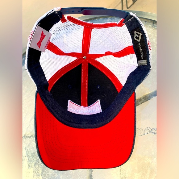 H3 HEADWEAR BUDWEISER TRUCKER CAP WITH ADJUSTABLE STRAP - Picture 3 of 6